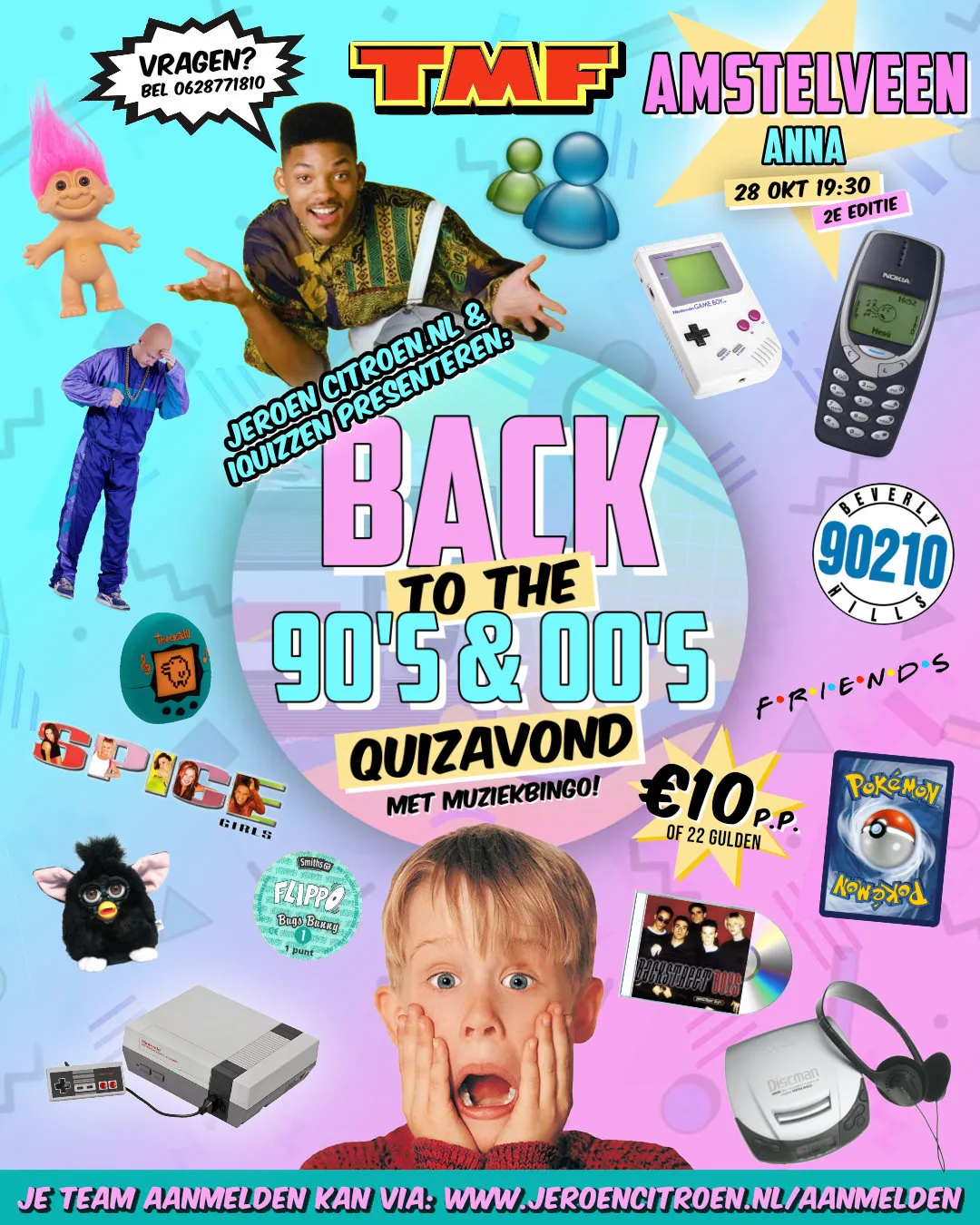 Back to the 90's & 00's Quiz terug in Amstelveen!